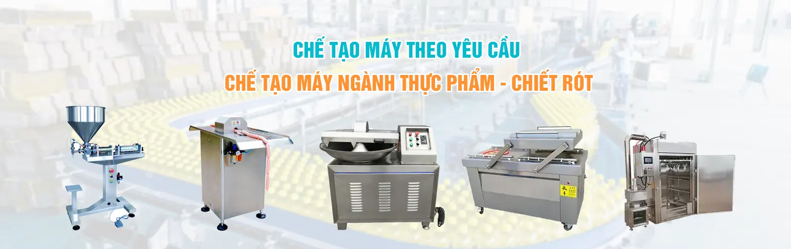 Chế tạo máy ngành thực phẩm, máy chiết rót