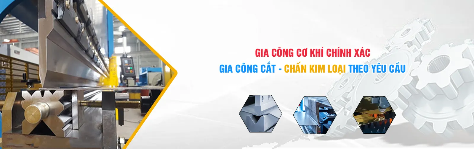 Gia công cắt, chấn kim loại theo yêu cầu